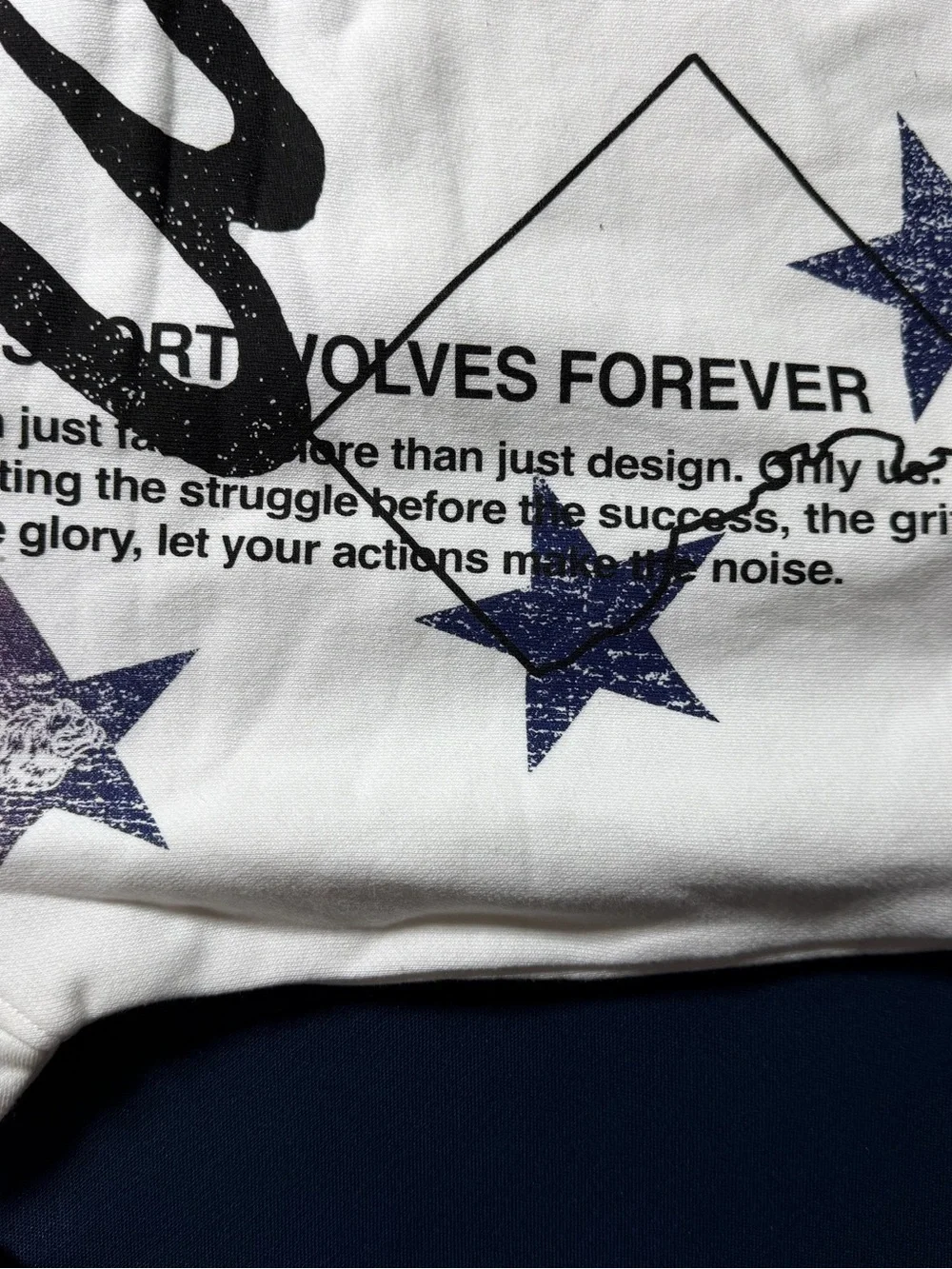 NWT Cotton Blend L Darc Sport DMV Wolves Bishop Hoodie